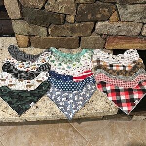 Bundle (19) Copper Pearl Bandana Bibs